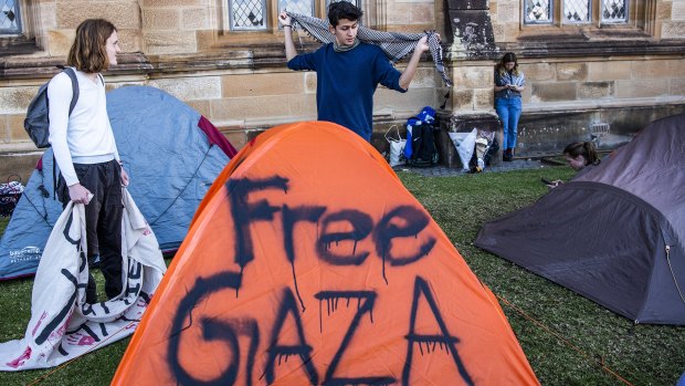 ‘Our university is scared’: Sydney Uni students join wave of US college encampments