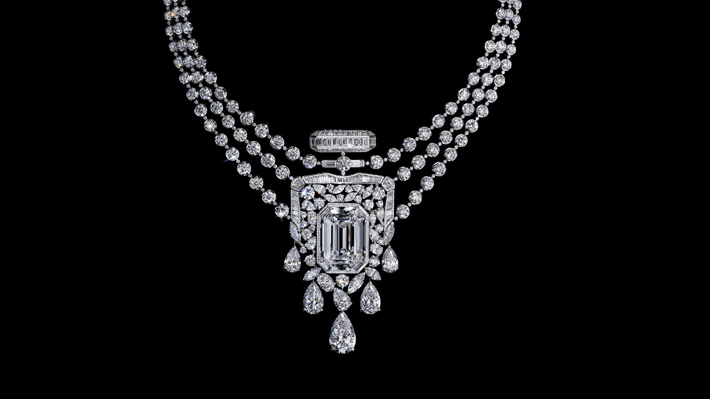 Chanel’s 55.55carat diamond necklace to befit an icon is not for sale