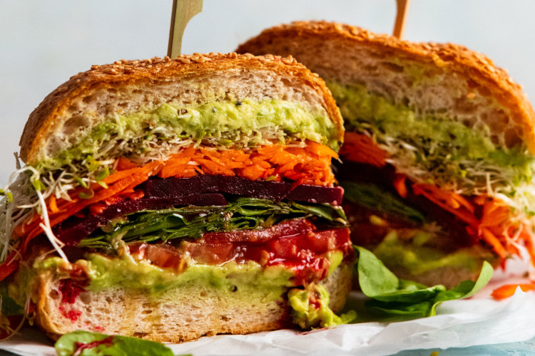 RecipeTin Eats’ ultimate salad sandwich.