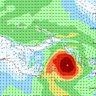 A map of surface winds around Cyclone Maila on Thursday afternoon.