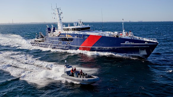 A Cape-class vessel built by Austal for the  Australian Border Force.