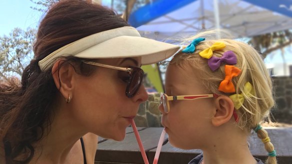 Nicole Pedersen-McKinnon and her daughter.