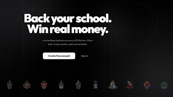An online betting website is accepting bets on private school sporting clashes.