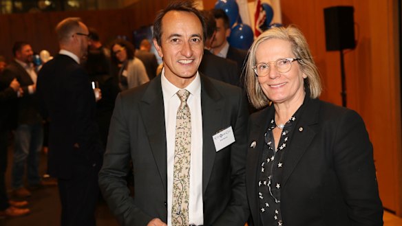 Dave Sharma was supported by former prime minister Malcolm Turnbull and wife Lucy Turnbull.