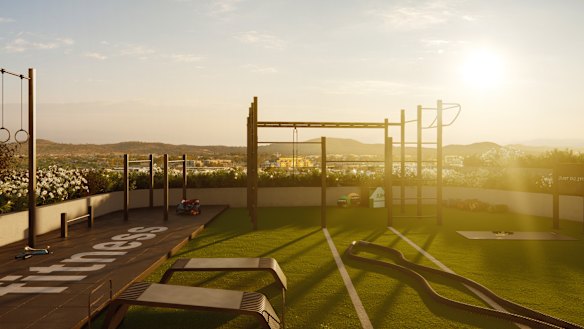 The outdoor strength and agility gym at The Establishment will also have shower facilities.