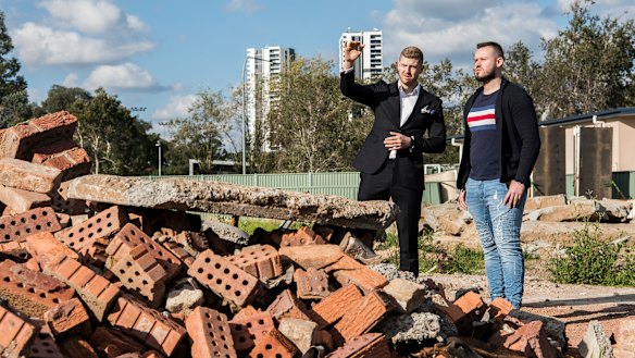 Kresimir Kardum plans to buy an apartment off-the-plan in Liverpool, with Bos Realty's Dean Boskovic.