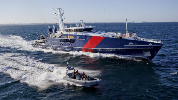 An Austal Cape Class vessel built for Australian Border Force.