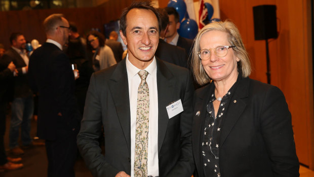 Dave Sharma was supported by former prime minister Malcolm Turnbull and wife Lucy Turnbull.
