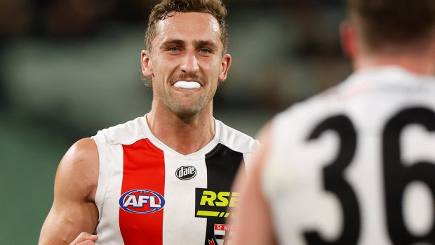 Back in favour: St Kilda midfielder Luke Dunstan.