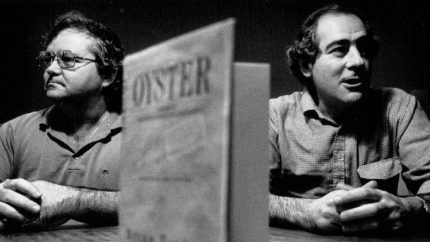 Brian Toohey and William Pinwill, the co-authors of Oyster, pictured in 1989.  