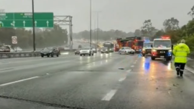 Woman feared dead after being hit in multi-car crash at Logan, Pacific Motorway shut