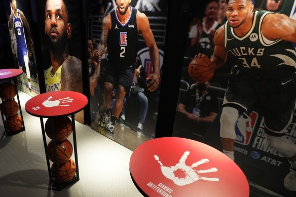 <i>The NBA Exhibition</i> features a vast collection of authenticated and autographed memorabilia as well as interactive games and skill-testers.