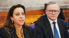 Rachel Perkins and Prime Minister Anthony Albanese.