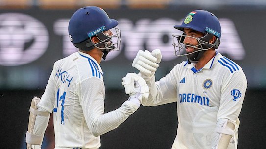 India’s Akash Deep (left) and Jasprit Bumrah.