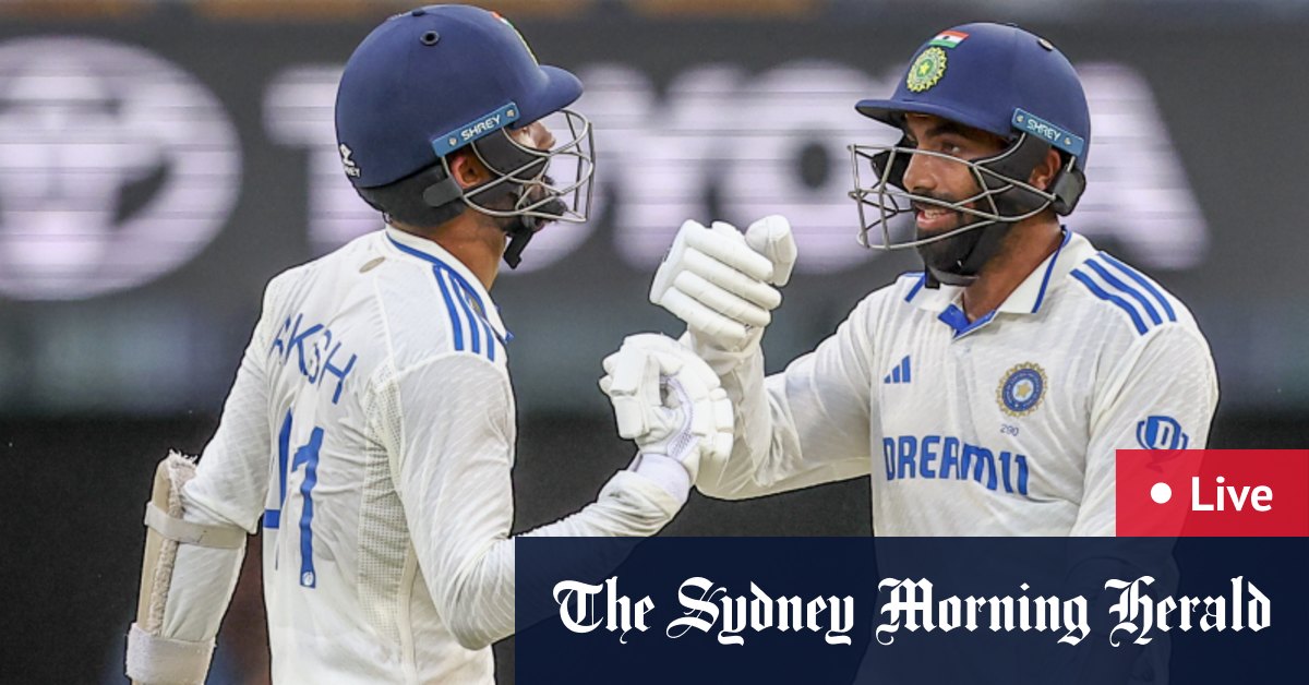 Australia v India third Test LIVE updates: Lightning delays start of Aussie innings after India’s resistance ends