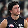 Elijah Hollands after the loss to the Magpies last Thursday night.