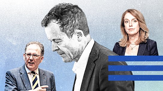 Alister Henskens and Kellie Sloane are both touted as challengers to incumbent Mark Speakman. 