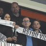 Prince William watching Aston Villa in the Champions League.