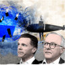 Dutton submerged like a Virginia class sub as periscope turns to Aston