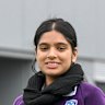 Samanvi Mathur is the only female student in her Applied Computing class at Southern Cross Grammar.