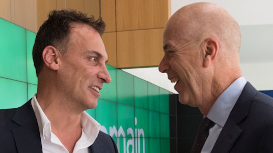 Antony Catalano with former Fairfax CEO Greg Hywood.