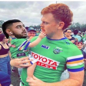 The doctored photo of Royce Hunt posted on Instagram by Corey Horsburgh.