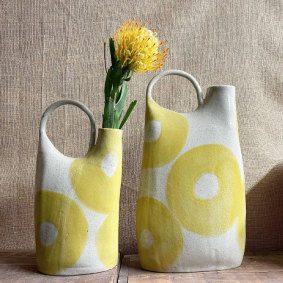 Work by Beaconsfield-based Susi Fraser from Red Fox Pottery.