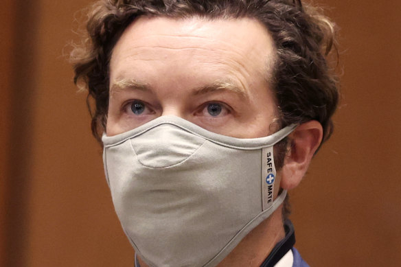 Actor Danny Masterson appears at his arraignment in Los Angeles Superior Court in 2021.