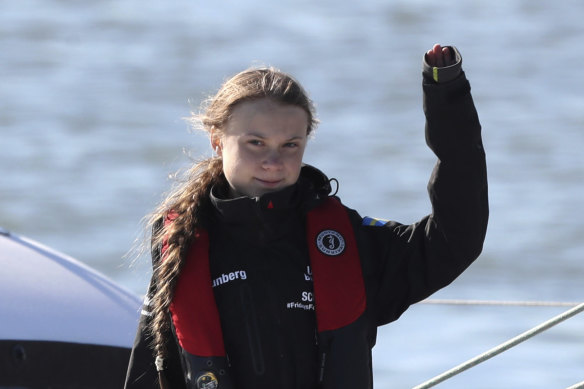 Climate activist Greta Thunberg arrives in Lisbon ahead of the UN climate conference.