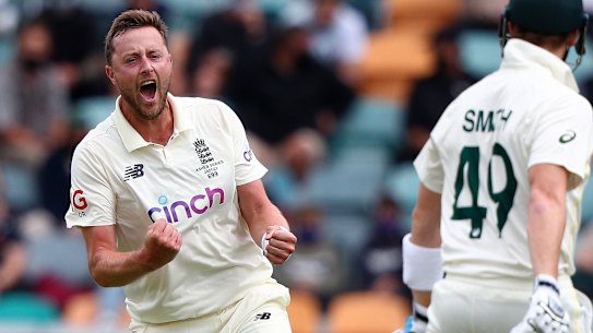 Ollie Robinson, one of England’s great hopes for the 2023 Ashes, requires scans on a sore left ankle.