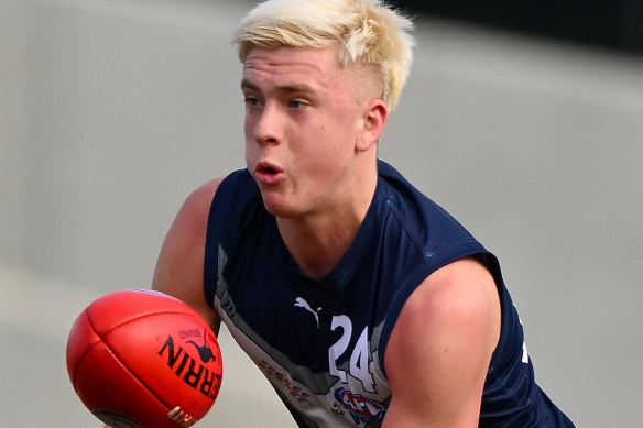 Nate Caddy is one of the most promising forwards in this year’s draft crop.