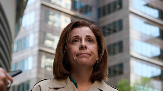 “A new minister to the industry”: Anika Wells in Sydney on Tuesday after allowing Optus to appoint its own external adviser.