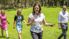 Victory lap: The Premier with new Labor MPs Jason Hunt (Caloundra), Ali King (Pumicestone), Jonty Bush (Cooper) and Jimmy Sullivan (Stafford).