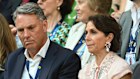Jayne Hrdlicka with Deputy Prime Minister Richard Marles at the 2025 Australian Open men’s final.