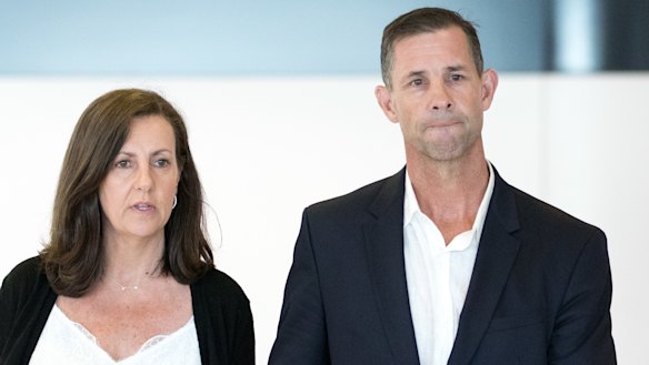 Divided: Mark Coyne with wife Annie.