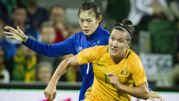 Lisa De Vanna scored a brace against Thailand.