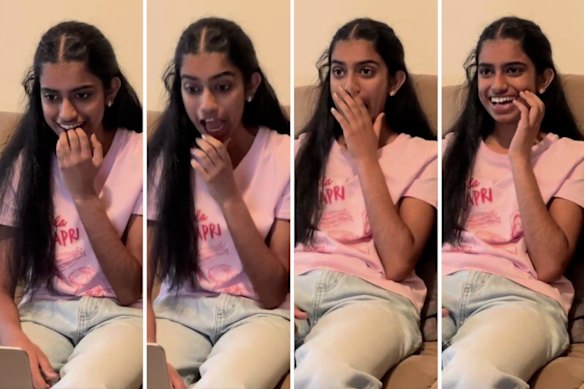 Nishika reacts to getting her ATAR.