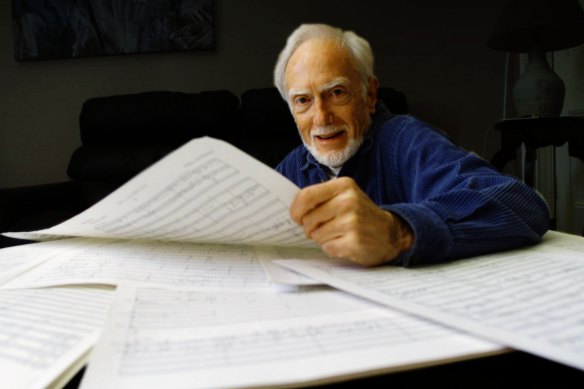 Composer, Nigel Butterley,is writing a piece for the Sydney Philharmonia, 2001.