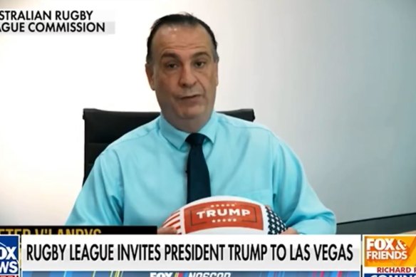Peter V’landys makes his appeal to Donald Trump on Fox & Friends.