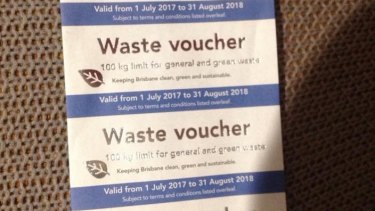 waste vouchers voucher error apologises residents mayor lord brisbane council include city illegally photocopying foil stop silver them
