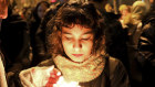 People in Tehran gather for a candlelight vigil to remember the victims of the Ukraine plane crash.