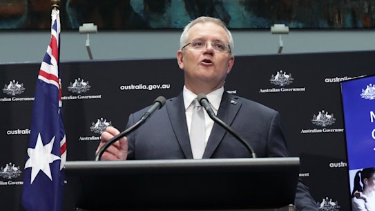 Prime Minister Scott Morrison says COVID-19 will hit the Australian economy "like a truck".