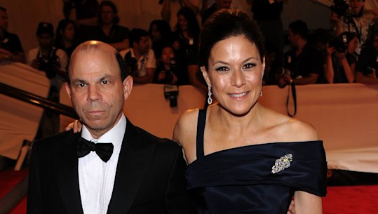 The next generation: Steven Newhouse, son of Donald, with wife Gina Sanders.