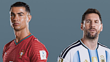 Cristiano Ronaldo (left) and Lionel Messi ahead of the World Cup.