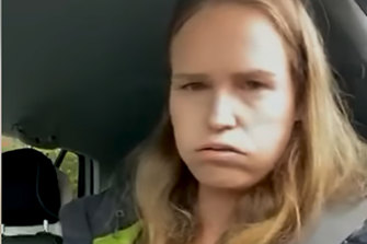 Monica Smit filmed herself during her arrest. 