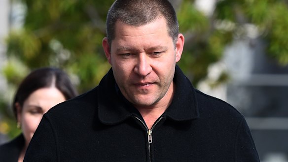 Thunder River Rapids ride operator Peter Nemeth arrives for the inquest on Wednesday.