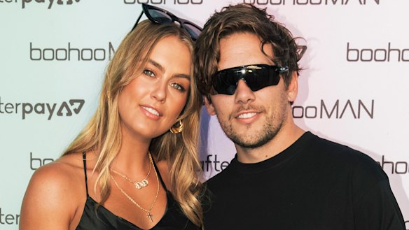 Steph Claire Smith and fiance Josh Miller.