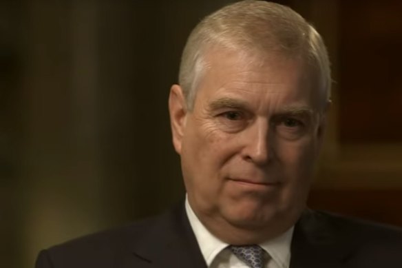 Prince Andrew in the ''disastrous'' BBC interview about his friendship with the paedophile Jeffrey Epstein.