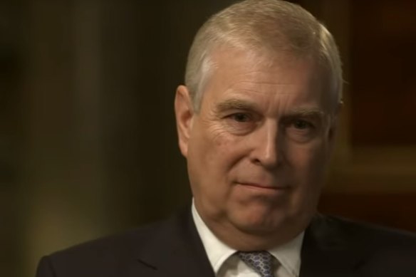 Prince Andrew in the ''disastrous'' BBC interview about his friendship with the paedophile Jeffrey Epstein.