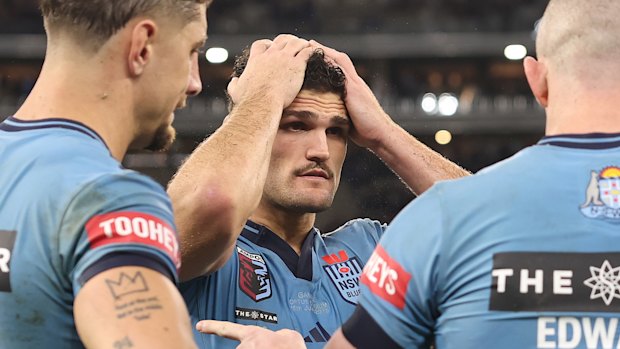 Nathan Cleary carried an injury into Origin II last week.